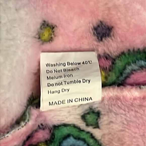 Girls Unicorn Hooded Plush Bathrobe Soft Kawaii Fleece Robe Swim Cover-Up Sz. 12 - Picture 6 of 7